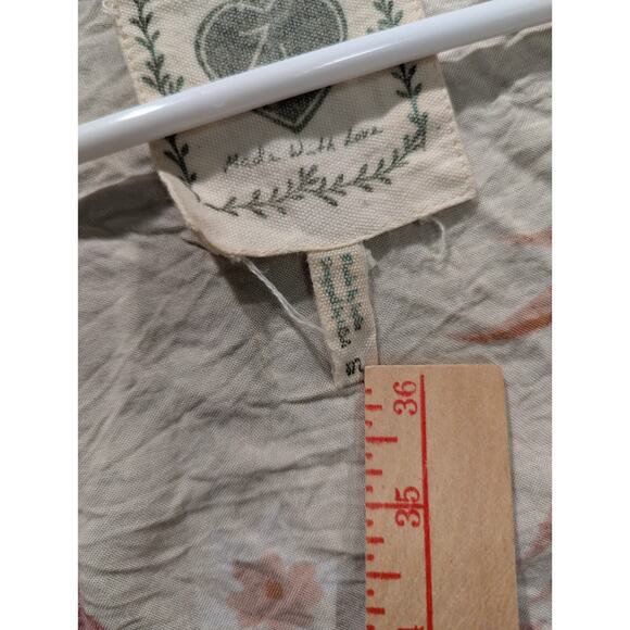 Z & L Women's Multicolor Short Sleebe 100% Viscose Made With Love Tie Top Size S - Picture 4 of 11